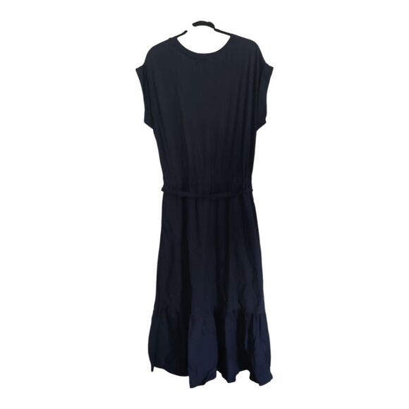 Banana Republic Navy Blue Tiered Maxi Dress Size L - Picture 6 of 11